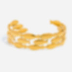 316L stainless steel ocean fish bracelet gold PVD waterproof jewelry front view