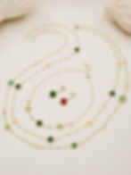 縮圖：Stainless Steel Clover Zircon Jewelry Set – Necklace, Bracelet & Earrings