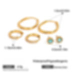 縮圖：Oval hoop blue stud classic cz zirconia hoop earrings stack earrings 3 pairs/set