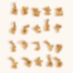 26 letter mini pendants for necklace and bracelet DIY Jewelry