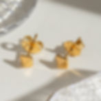 縮圖：stack earring set pyramid stud square cubic zirconia earrings hollow square stud