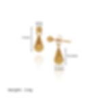 縮圖：Two way drop stud earrings