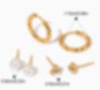 縮圖：mini cz dots stud pearl stud and facet hoop earrings stack earrings