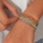 縮圖：Bohemian Double-Layer Natural Stone Beaded Bracelet – Custom Logo | 16+5cm Adjus