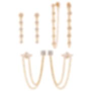 Dangling cubic zirconia stud earrings chaincz earrings
