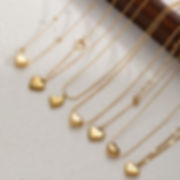 Minimalist Heart Pendant Choker – 18K Gold Plated Stainless Steel Necklace