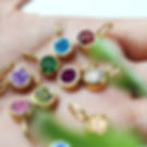 縮圖：Minimalist New Arrival Birth Flower Charms DIY Jewelry necklace pendant 的副本