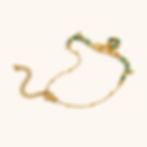 縮圖：Chic Triple Ring Natural Stone Bracelet – French-Inspired & Unique Design