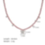 縮圖：Rose purple bead butterfly necklace