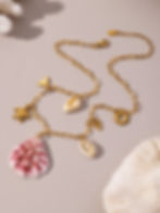 縮圖：Natural Shell Ocean Necklace with Turtle & Mermaid Tail Pendants