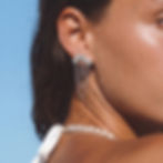 縮圖：luxury CZ chain tassel earrings for women