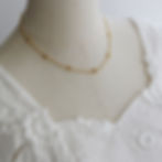 縮圖：snow flake bead necklace