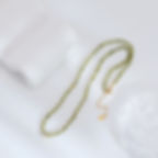 縮圖：Green zirconia bead necklace