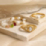縮圖：Floral Design Freshwater Pearl Ring | 18K Gold Plated Stainless Steel Jewelry