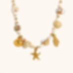 縮圖：Elegant Starfish Necklace & Shell Bracelet – French Mélange Ocean Vibes