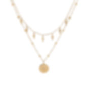 Vintage Double-Layer Cross & Star Pendant Necklace – Stainless Steel | Adjustabl