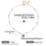 縮圖：Turquoise Combination Stainless Steel Necklace – Mini Pendant Summer Jewelry
