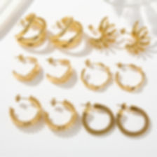 New Arrival – Chunky Stainless Steel Fashion studEarrings Trendy | Hypoallergeni