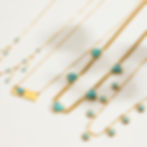 縮圖：Turquoise Combination Stainless Steel Necklace – Mini Pendant Summer Jewelry