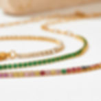縮圖：Mini zirconia dainty bracelet in six color to choose