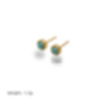 縮圖：stone bead stud