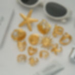 縮圖：Ocean inspired stainless steel starfish shell ring collection
