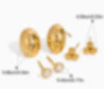 縮圖：stack earrings mini ball stud single cz stud hald ball stud earrings