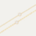 single cubic zirconia diamond simple bracelet