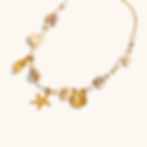 縮圖：Elegant Starfish Necklace & Shell Bracelet – French Mélange Ocean Vibes
