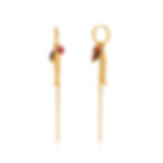 316L stainless steel fish earrings with PVD gold plating