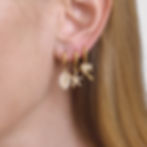 縮圖：Matching ocean charm earrings and necklace set in stainless steel