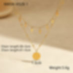 縮圖：Vintage Double-Layer Cross & Star Pendant Necklace – Stainless Steel | Adjustabl