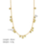 縮圖：Galaxy-Inspired Yellow CZ Teardrop Necklace – Stainless Steel | Custom Logo
