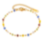 縮圖：Dopamine-Inspired Colorful Beaded Necklace & Bracelet Set – Stainless Steel