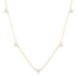 Dainty Layered Necklace with CZ Pendants – 18K Gold Plated Stainless Steel