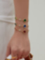 縮圖：Stainless Steel Clover Zircon Jewelry Set – Necklace, Bracelet & Earrings