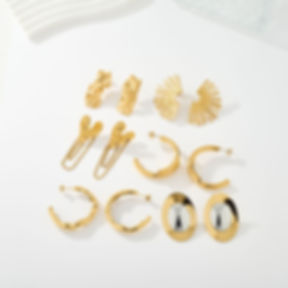 Textured  Earrings – Custom Stainless Steel Design Available