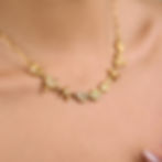 縮圖：Model wearing 316L stainless steel ocean charm necklace