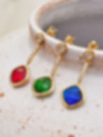 縮圖：Stainless Steel Clover Zircon Jewelry Set – Necklace, Bracelet & Earrings