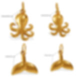 縮圖：Ocean Stainless Steel Charms Wholesale | Shell Starfish Seahorse Whale DIY charm